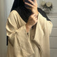 Abaya effet LIN BEIGE