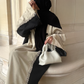 Abaya à frange Beige/Noir