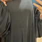 Abaya à zippe Noir
